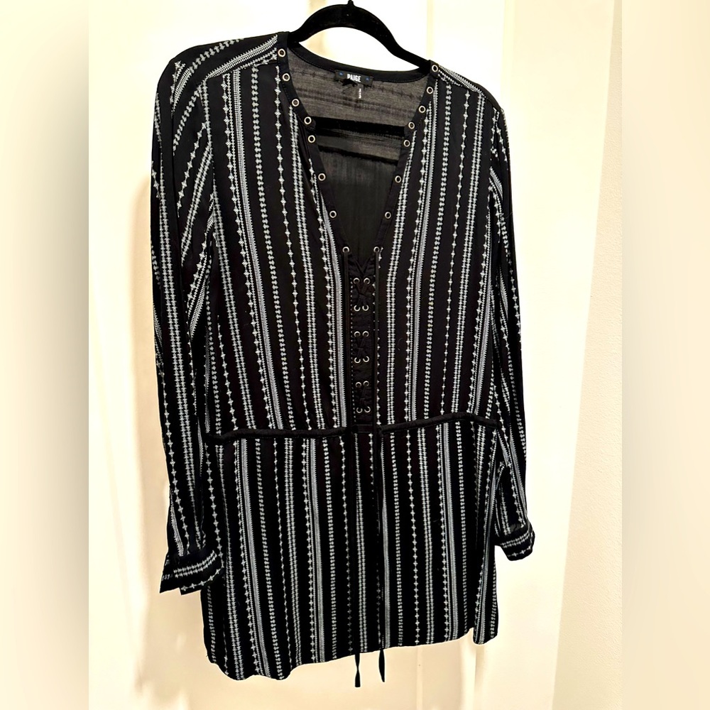 Paige Mirren lace up mini dress size medium